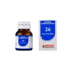 Bakson's Homeopathy Biochemic Combination 26 Tablets