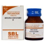 SBL Homeopathy Mercurius Iodatus Ruber Trituration Tablets