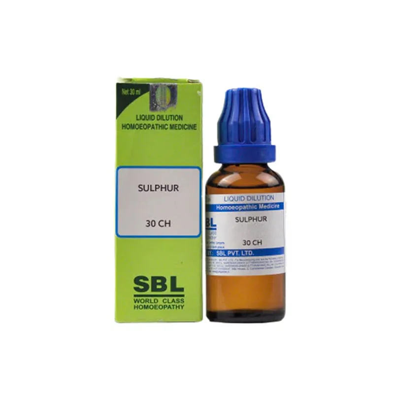 SBL Homeopathy Sulphur Dilution