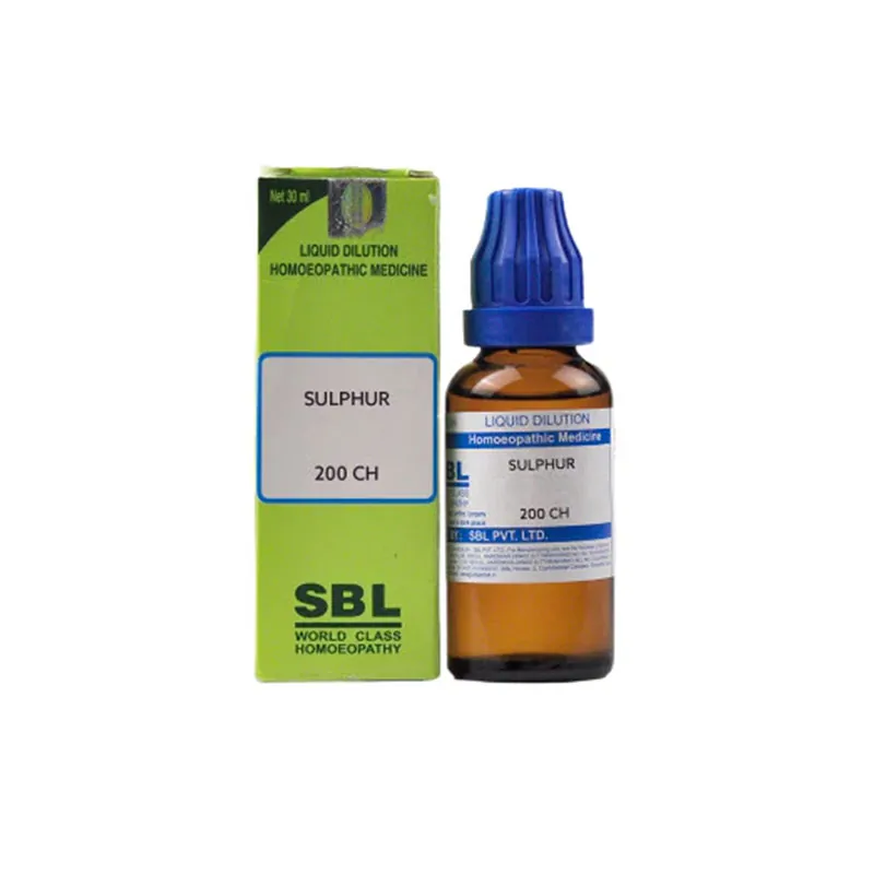 SBL Homeopathy Sulphur Dilution