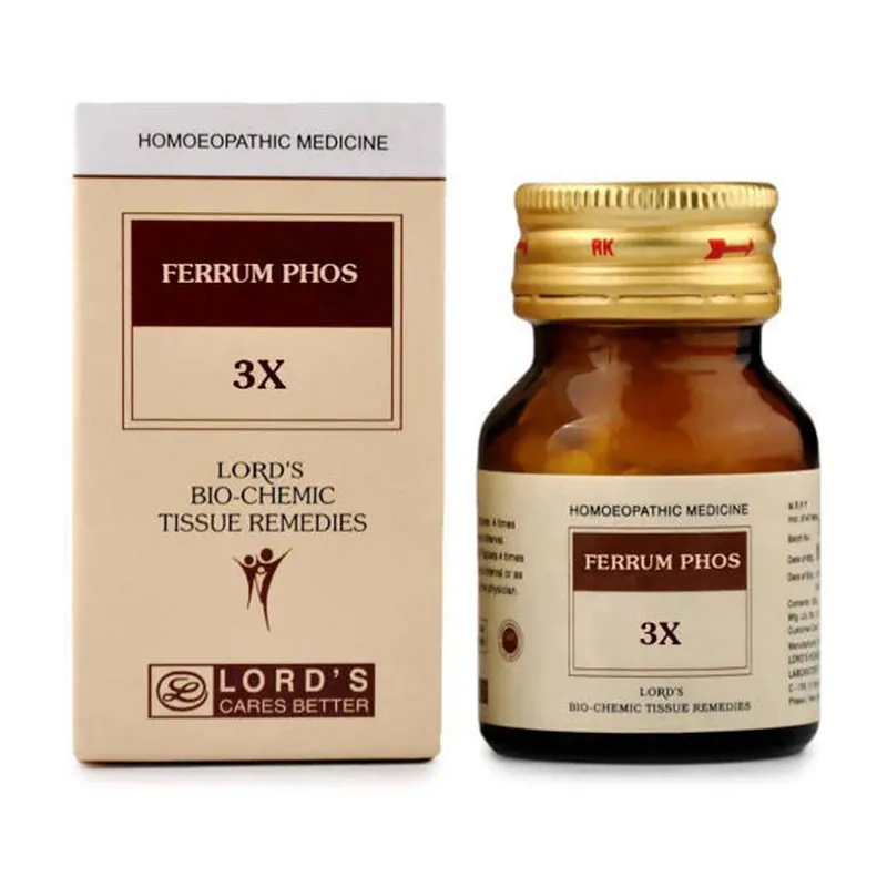 Lord's Homeopathy Ferrum Phos Biochemic Tablets