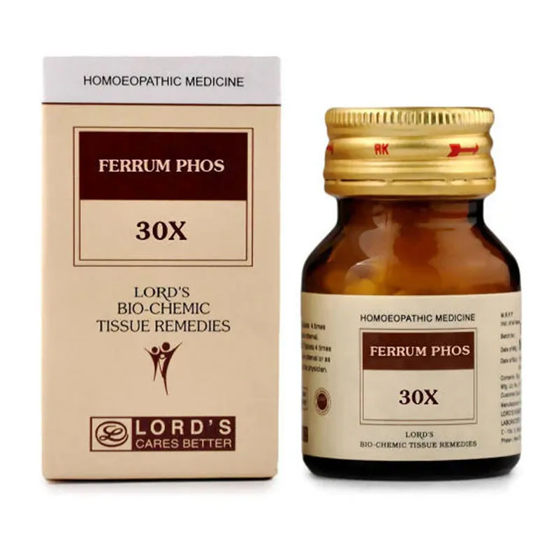 Lord's Homeopathy Ferrum Phos Biochemic Tablets