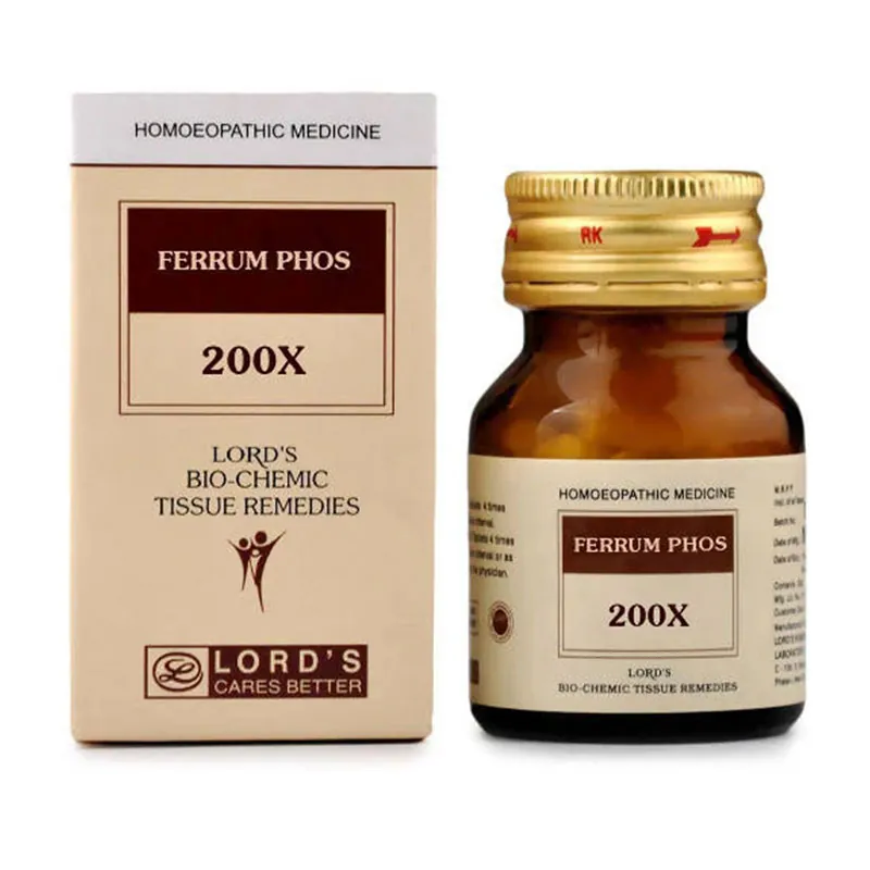Lord's Homeopathy Ferrum Phos Biochemic Tablets