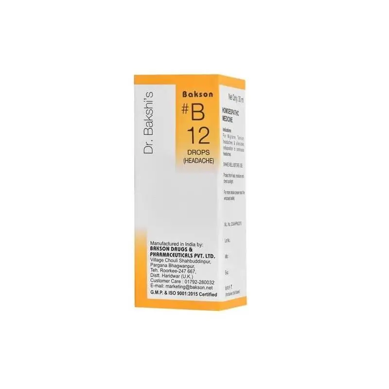 Bakson's Homeopathy B12 Drops