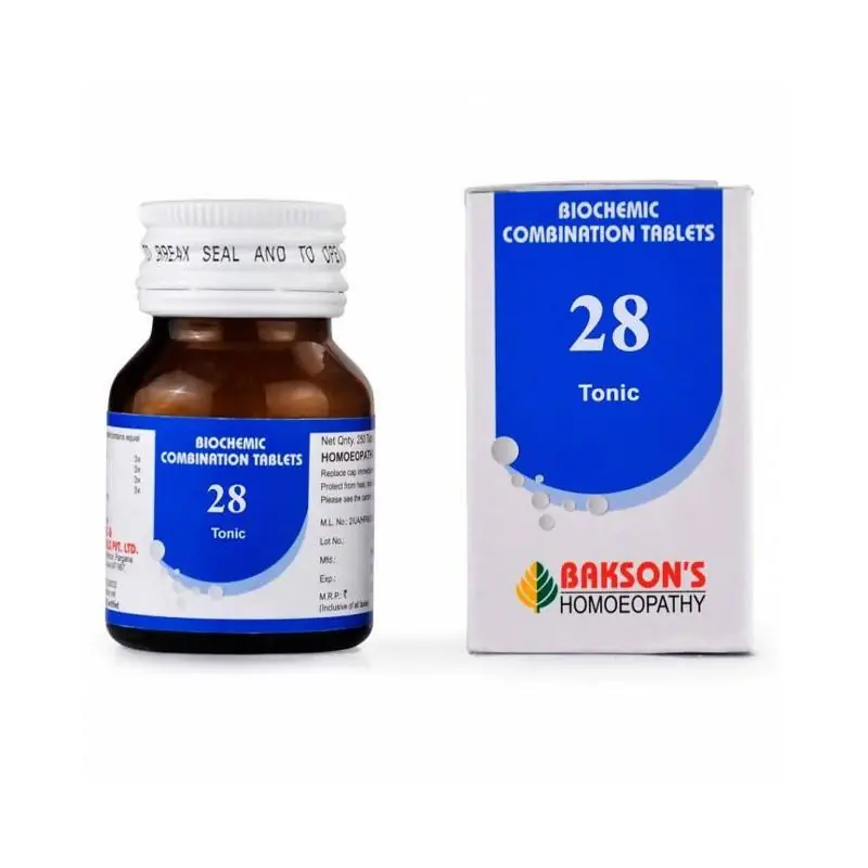 Bakson's Homeopathy Biochemic Combination 28 Tablets