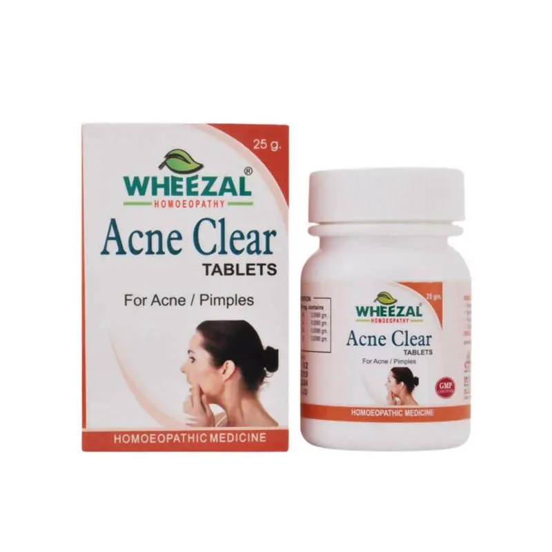 Wheezal Homeopathy Acne Clear Tablets