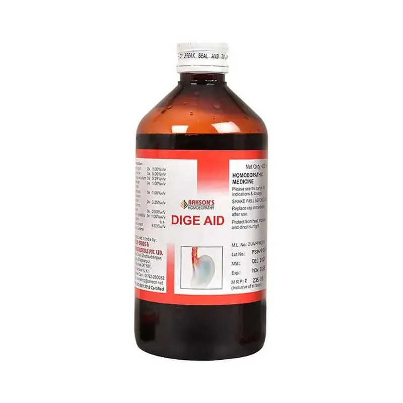 Bakson's Homeopathy Dige Aid Syrup