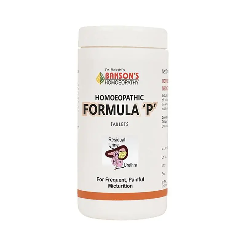 Bakson's Homeopathy Formula P Tablets
