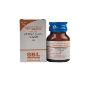 SBL Homeopathy Arsenic Sulphuratum Flavum Trituration Tablets