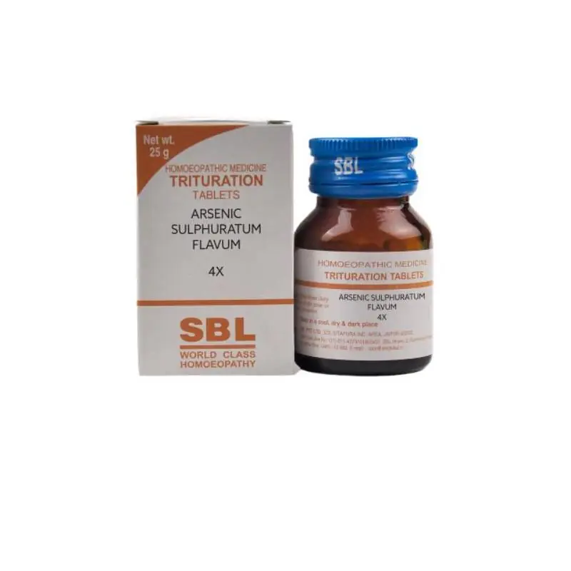 SBL Homeopathy Arsenic Sulphuratum Flavum Trituration Tablets