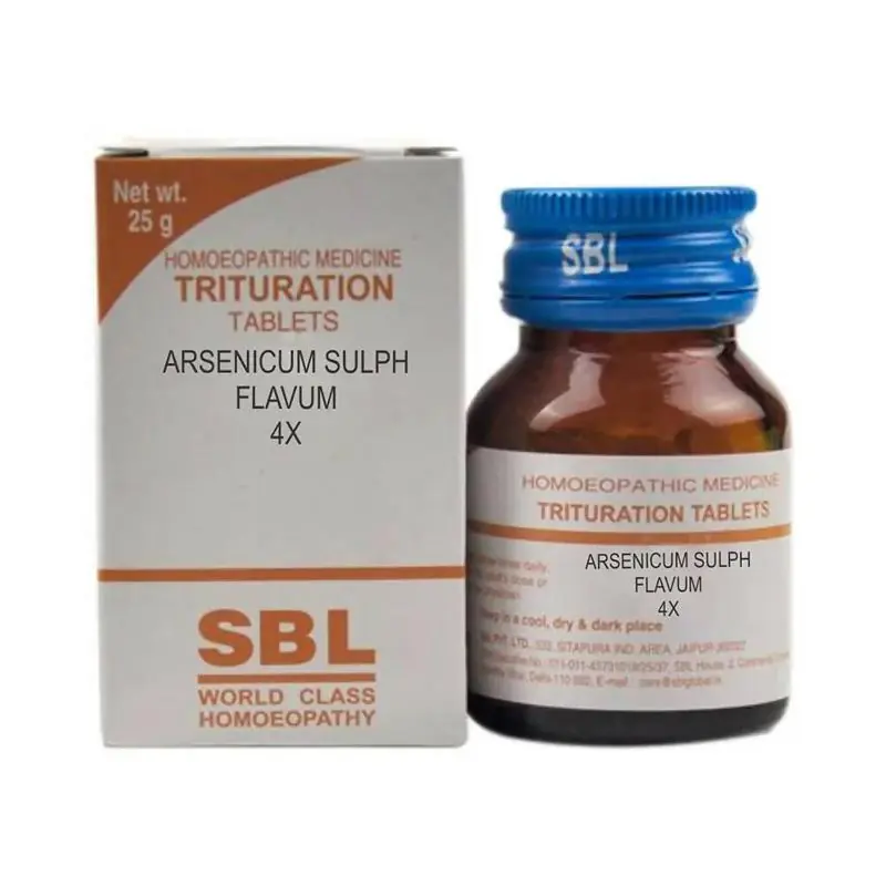 SBL Homeopathy Arsenicum Sulph Flavum Trituration Tablets