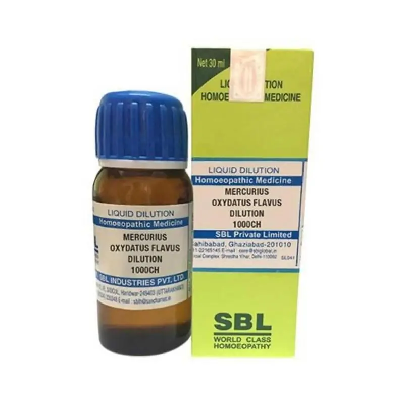 SBL Homeopathy Mercurius Oxydatus Flavus Dilution