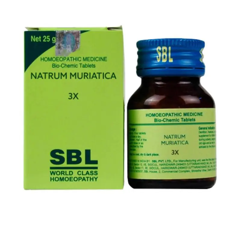 SBL Homeopathy Natrum Muriaticum Biochemic Tablets