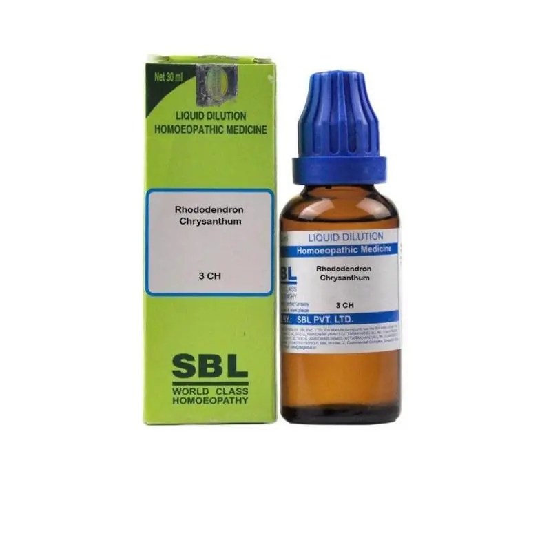 SBL Homeopathy Rhododendron Chrysanthum Dilution