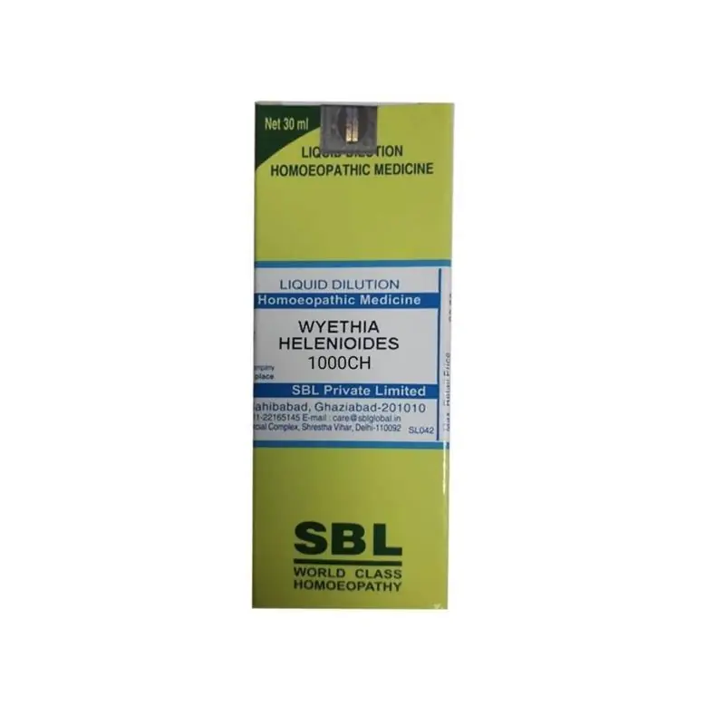 SBL Homeopathy Wyethia Helenioides Dilution