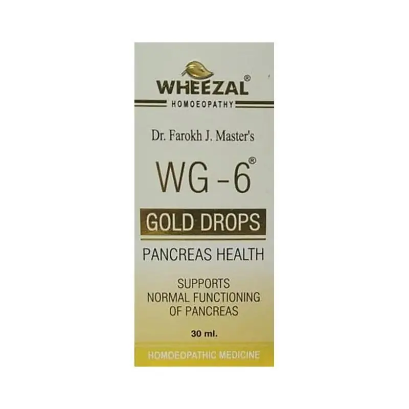 Wheezal Homeopathy WG-6 Gold Drops