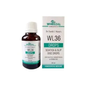Wheezal Homeopathy WL-36 Sciatica & Slip Disc Drops