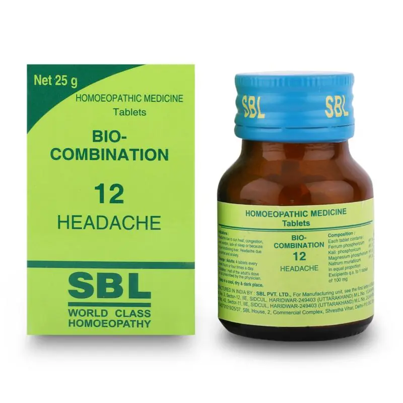 SBL Homeopathy Bio-Combination 12 Bio-Combinations